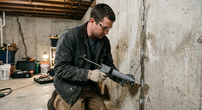 Basement Crack Repair in Newport News, VA