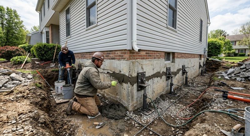 Basement Foundation Repair in Hampton, VA