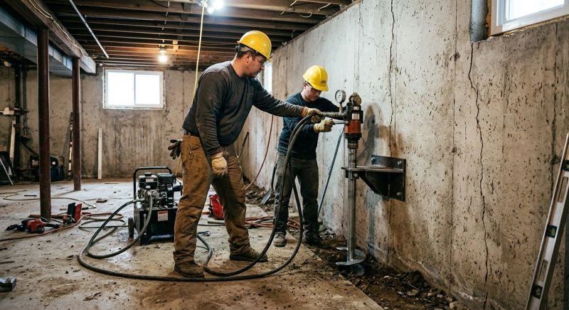 Basement Stabilization in Newport News, VA