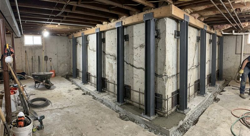 Basement Stabilization in Newport News, VA