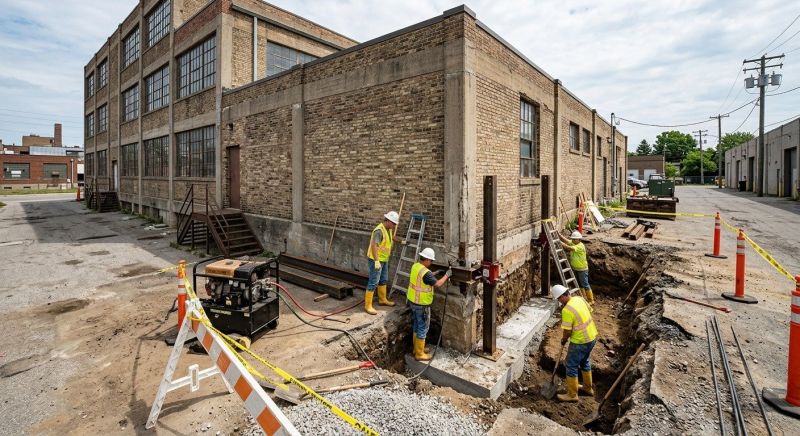 Building Foundation Repair in Cardinal, VA