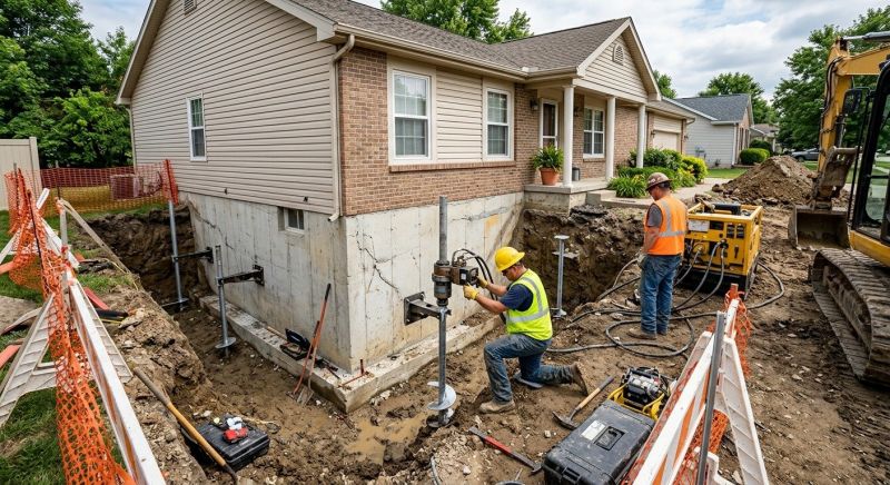 Building Foundation Repair in Poquoson, VA