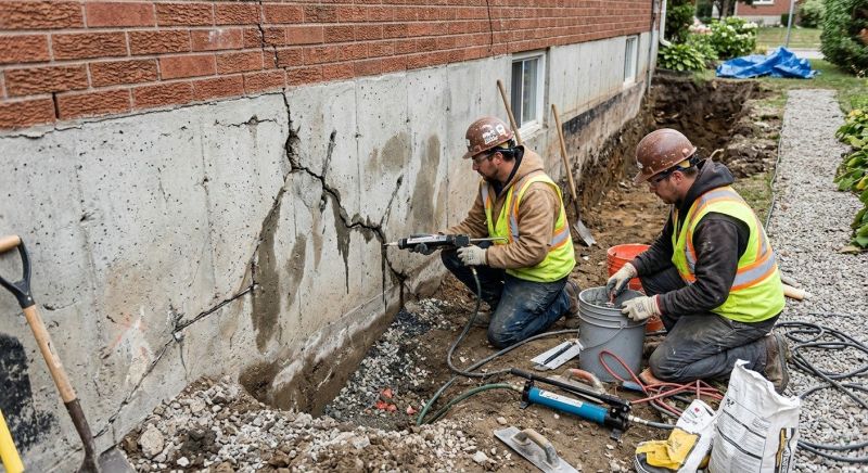 Cracked Foundation Repair in Carrollton, VA
