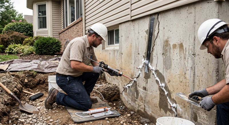 Cracked Foundation Repair in Mathews, VA