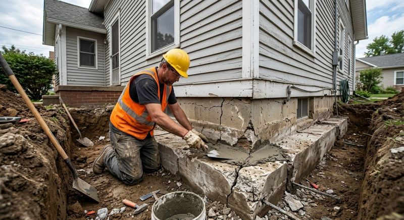 Cracked Foundation Repair in Mathews, VA