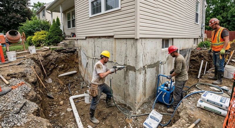 Cracked Foundation Repair in Norfolk, VA