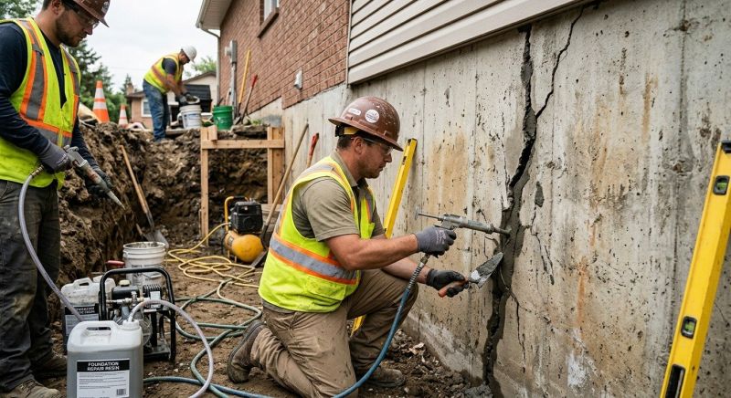 Cracked Foundation Repair in Portsmouth, VA