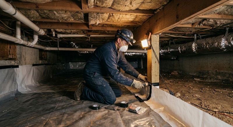Crawl Space Leveling in Newport News, VA