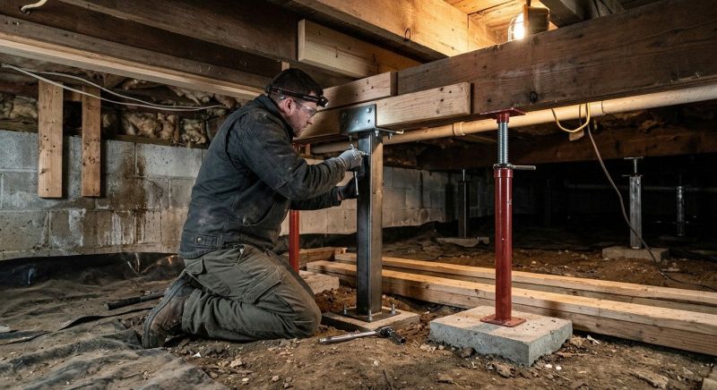 Crawlspace Structural Repair in Newport News, VA
