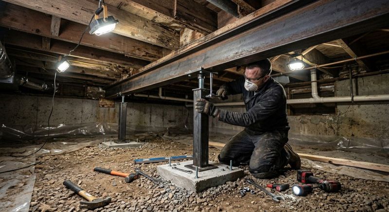 Crawlspace Structural Repair in Newport News, VA