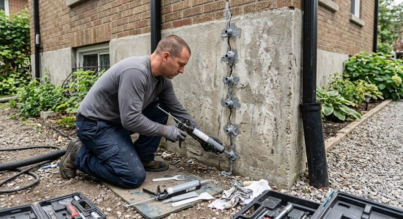 Foundation Crack Repair in Williamsburg, VA