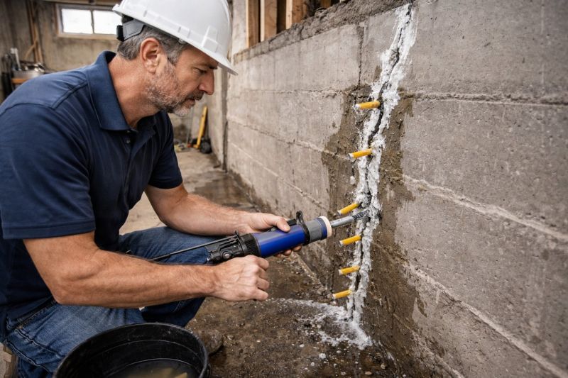 Foundation Crack Sealing in Newport News, VA