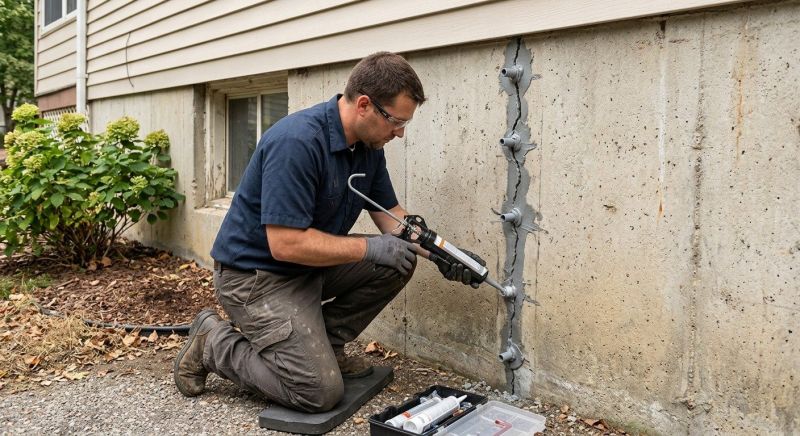 Foundation Crack Sealing in Newport News, VA