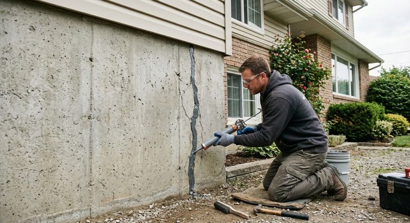 Foundation Crack Sealing in Newport News, VA