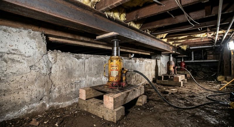 Foundation Jacking in Ivor, VA