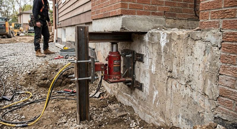 Foundation Jacking in Ivor, VA