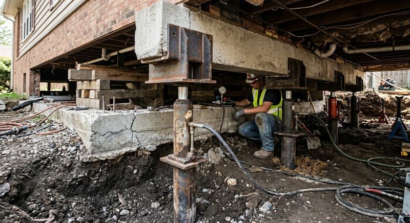Foundation Lifting in Portsmouth, VA