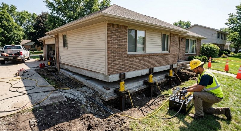 Foundation Lifting in Smithfield, VA