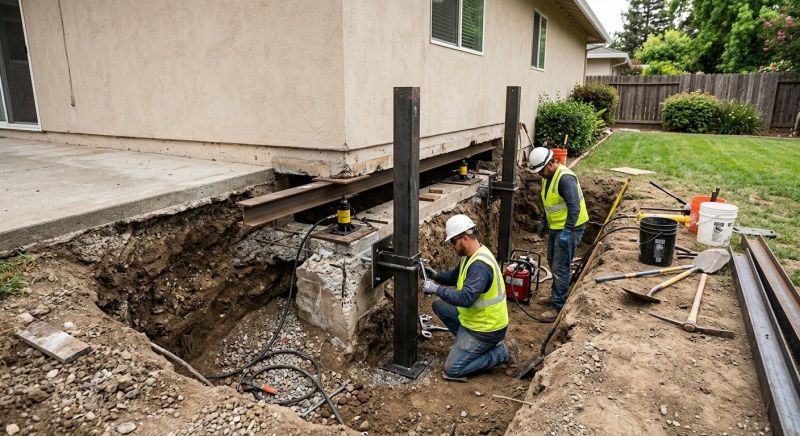 Foundation Pier Repair in Newport News, VA