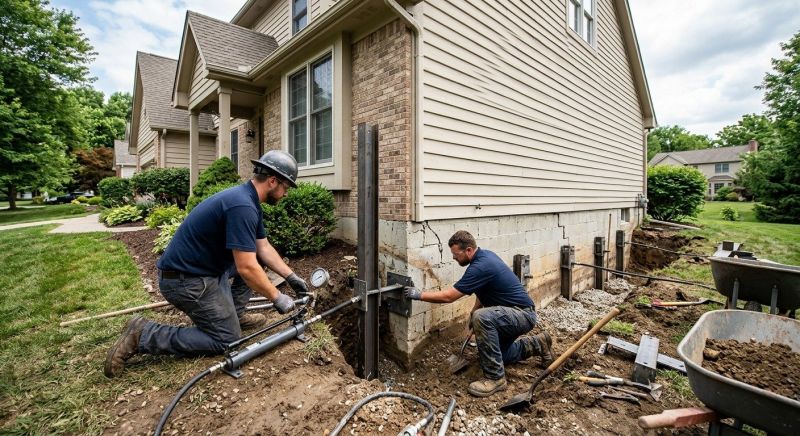 Foundation Pier Repair in Newport News, VA