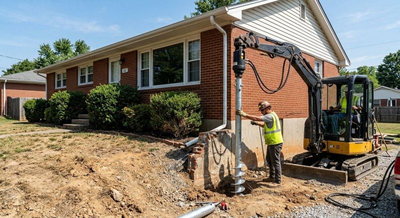 Helical Pile Installation in Newport News, VA