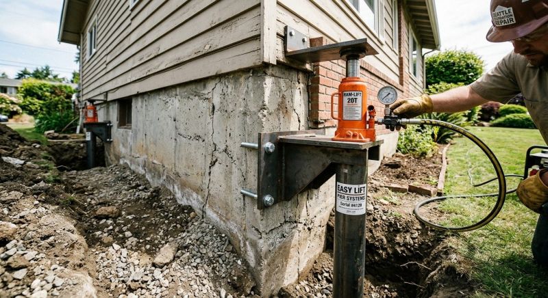 Sinking Foundation Lifting in Newport News, VA