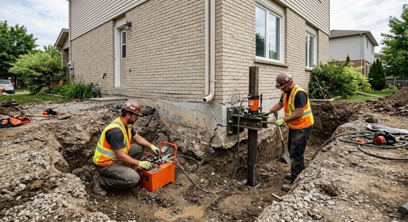 Sinking Foundation Lifting in Newport News, VA