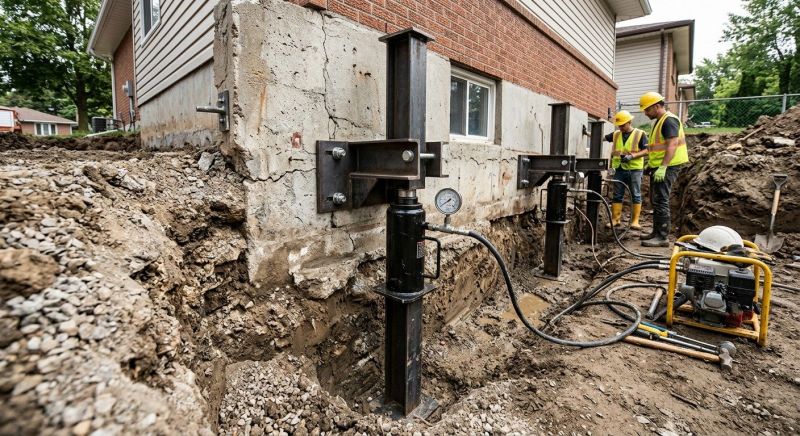 Sinking Foundation Lifting in Newport News, VA