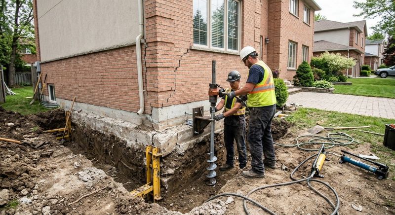 Sinking Foundation Repair in Cardinal, VA