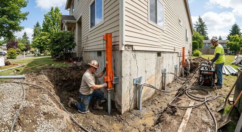 Sinking Foundation Repair in Portsmouth, VA
