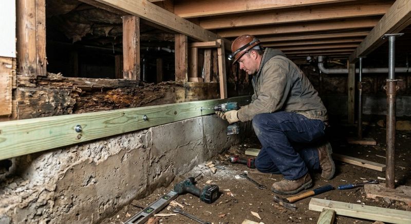 Sinking Foundation Repair in Surry, VA